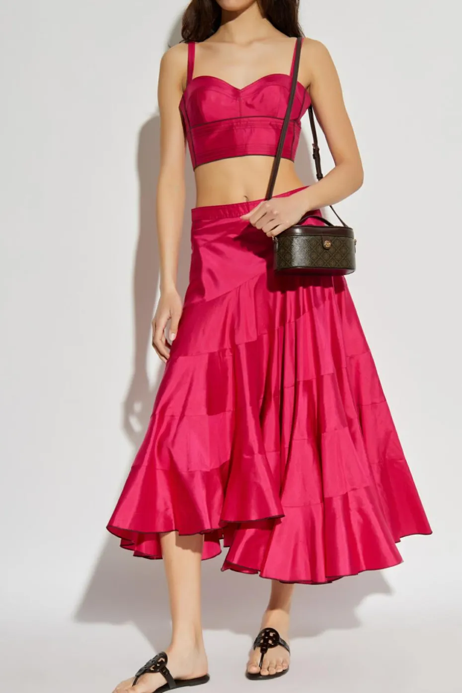 Tory Burch PINK Crop top with straps