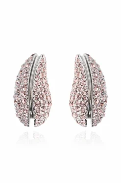 Tory Burch PINK Earrings with shimmering crystals