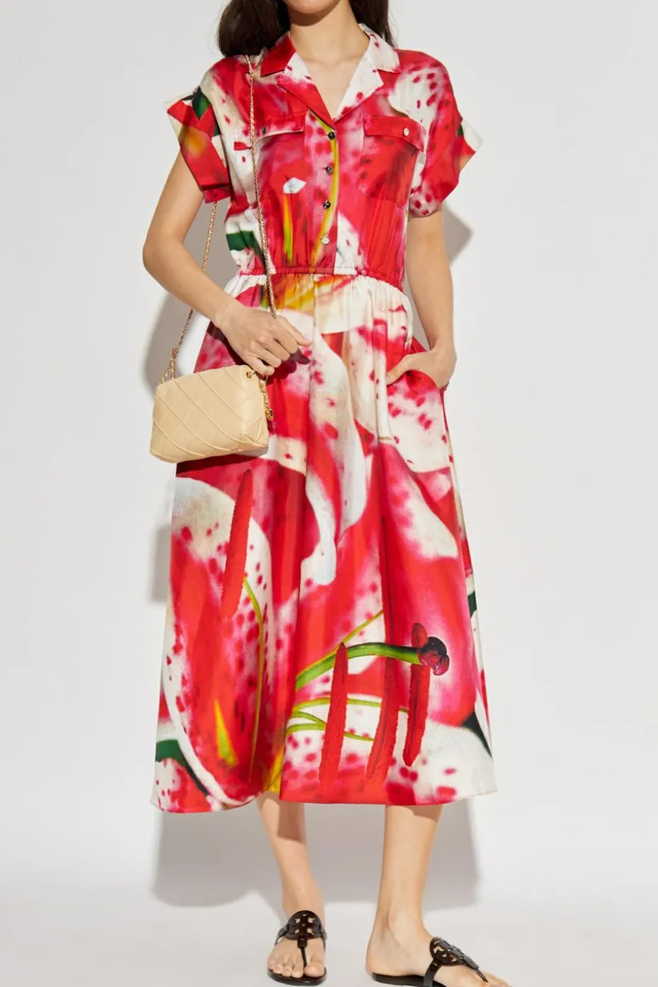 Tory Burch RED Dress with print