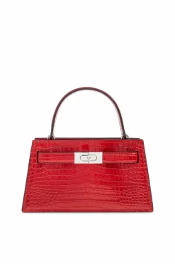 Tory Burch RED Handbag `Lee Radziwill Mini`