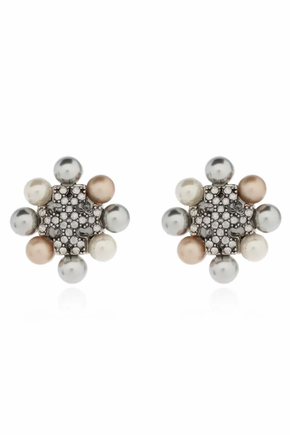 Tory Burch SILVER Brass earrings