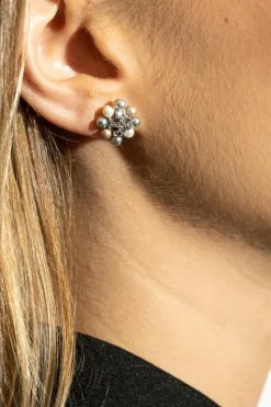 Tory Burch SILVER Brass earrings