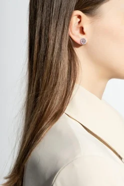 Tory Burch SILVER Earrings with logo