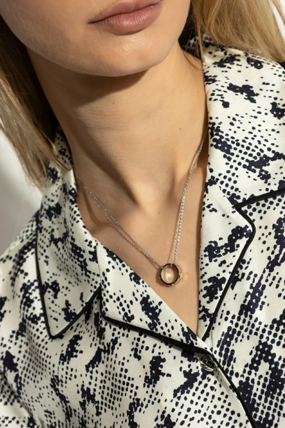 Tory Burch SILVER Pendant Necklace