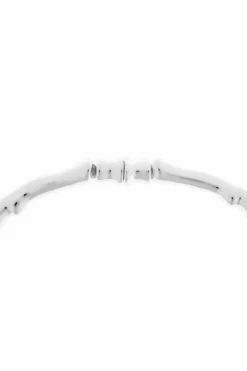 Tory Burch SILVER Short necklace with shimmering crystals