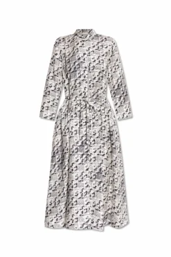 Tory Burch WHITE Dress with drawstring waist.