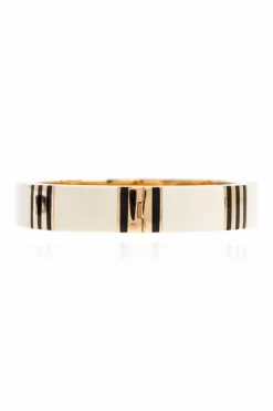 Tory Burch WHITE Enamelled bracelet