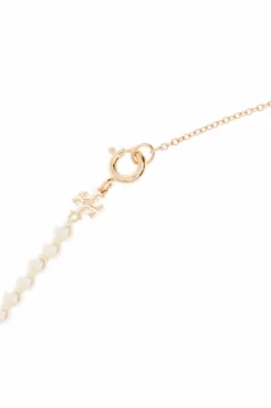 Tory Burch WHITE Logo necklace