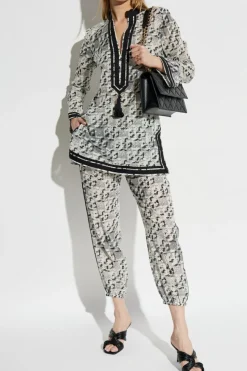 Tory Burch WHITE Loose-fitting pants