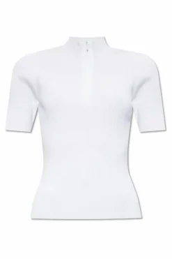 Tory Burch WHITE Short Sleeve Top