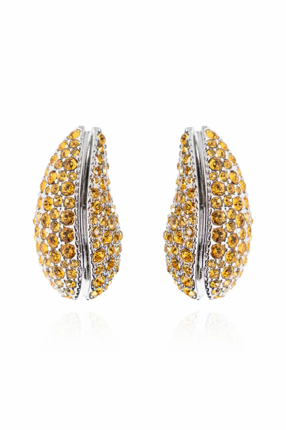 Tory Burch YELLOW Earrings with shimmering crystals