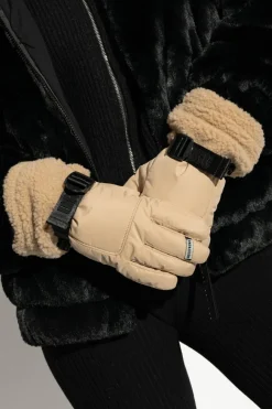 UGG beige Ski gloves Shasta with faux fur