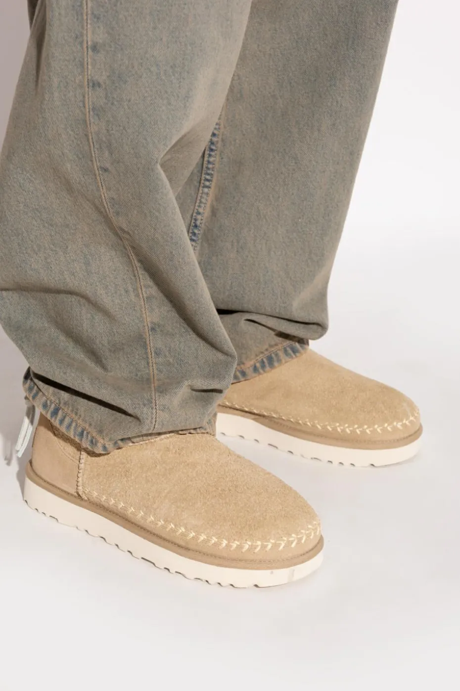 UGG beige Snow Boots "Classic Ultra Mini Biarritz"