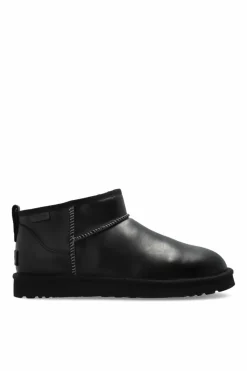 UGG BLACK Classic Ultra Mini snow boots
