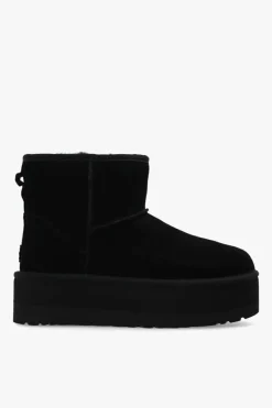 UGG BLACK ‘Classic Ultra Mini Platform’ snow boots