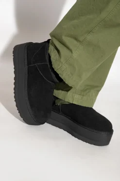 UGG BLACK ‘Classic Ultra Mini Platform’ snow boots