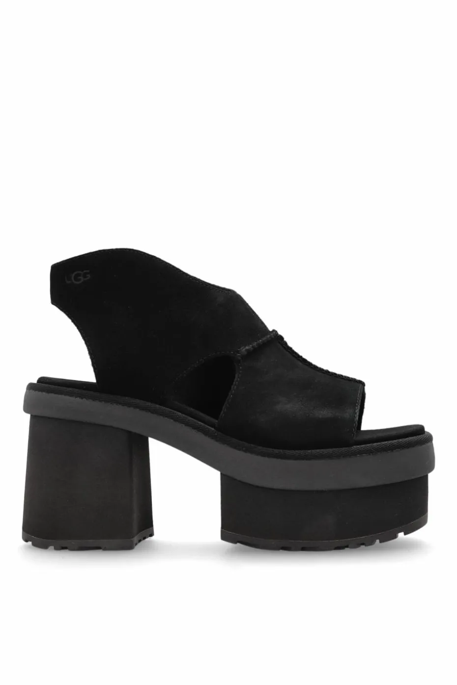 UGG BLACK Heeled sandals W NEW HEIGHTS PLAFORM T-STRAP