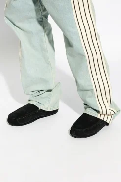 UGG BLACK ‘M Ascot’ suede moccasins