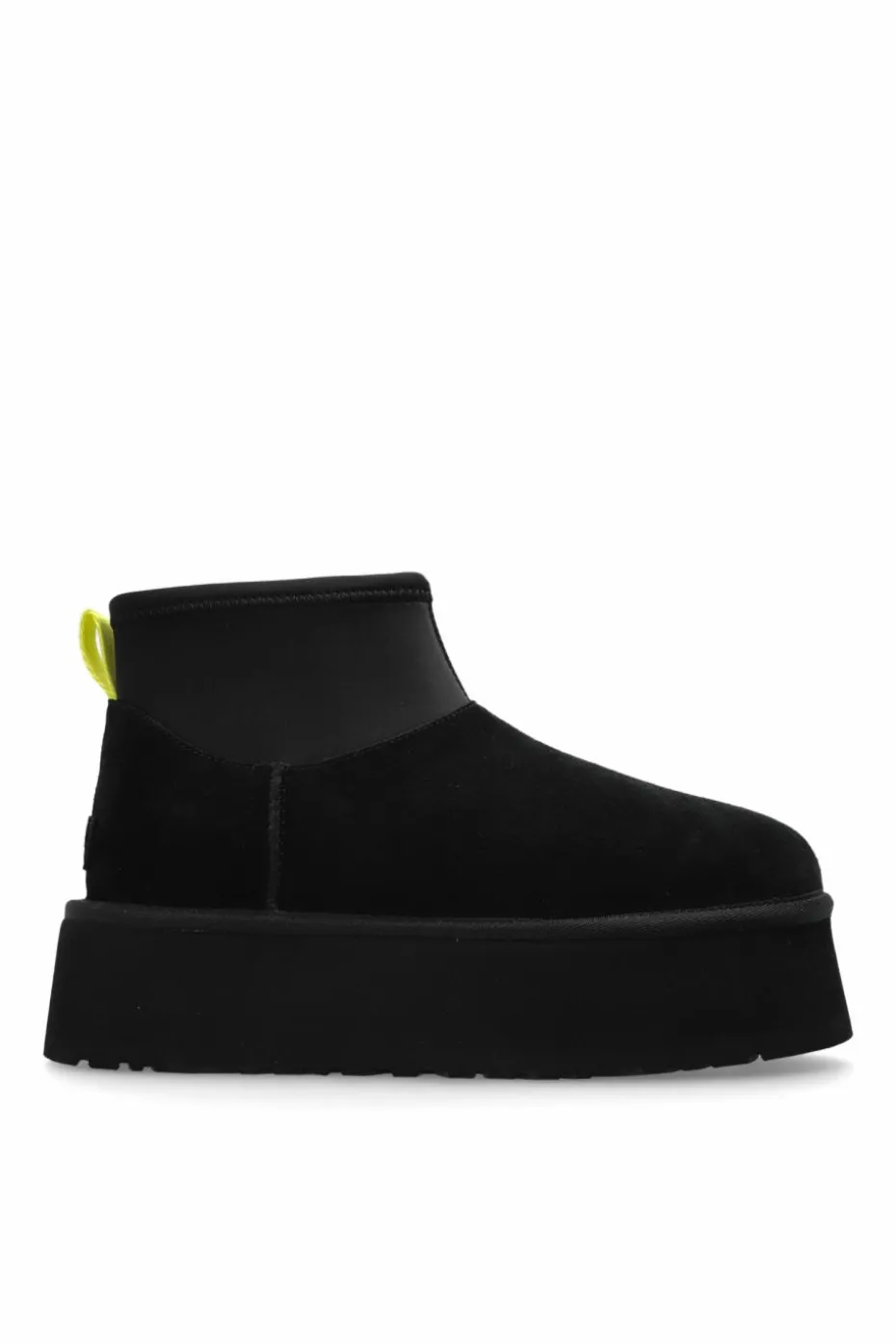 UGG BLACK Platform snow boots Classic Mini Dipper