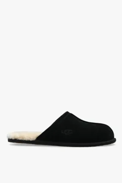 UGG BLACK āScuffā suede slippers