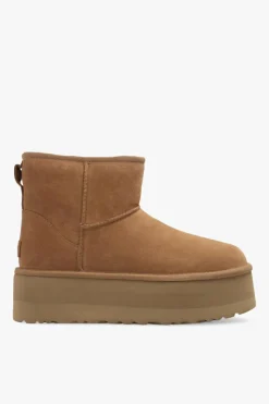 UGG BROWN ‘Classic Mini Platform’ snow boots