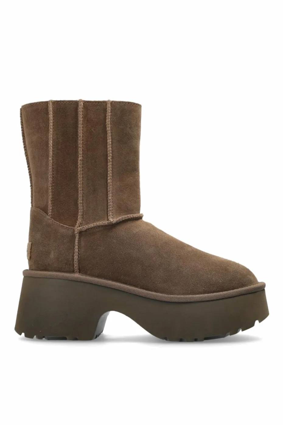 UGG BROWN Platform snow boots Classic Twin Seam New Heights