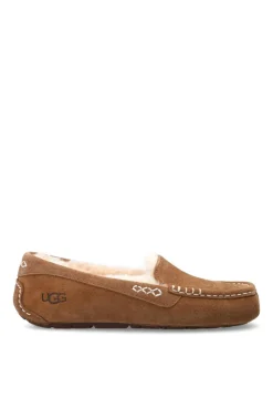 UGG BROWN āW Ansleyā moccasins with fur lining