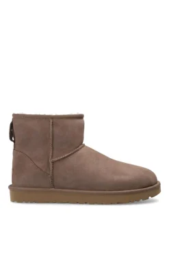UGG BROWN 'W Classic Mini II' suede snow boots