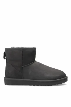 UGG GREY 'W Classic Mini II' suede snow boots