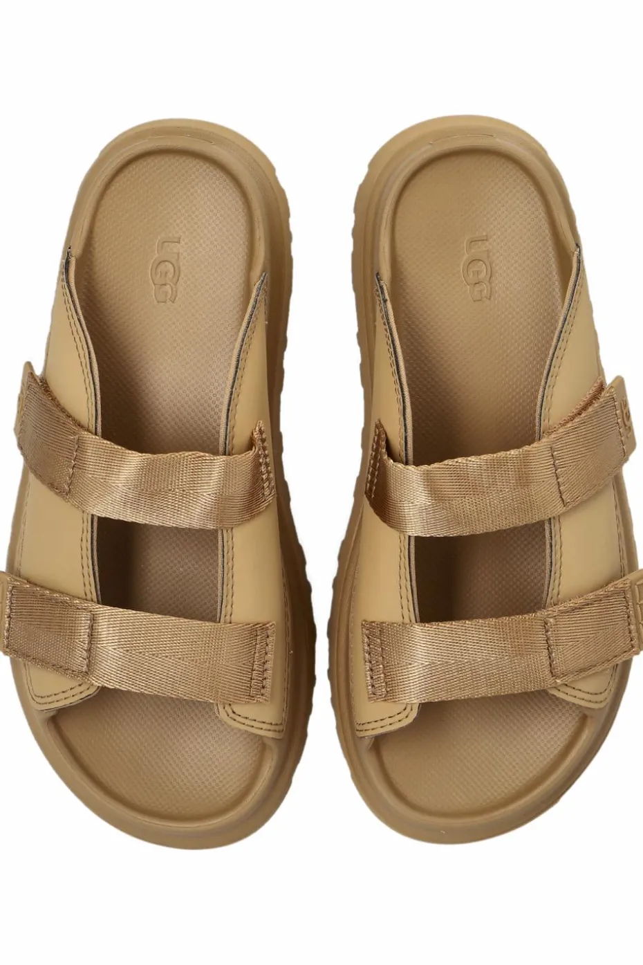 UGG Kids beige `GOLDENGLOW` flip-flops