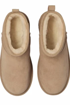 UGG Kids beige ‘K Classic Ultra Mini Platform’ snow boots
