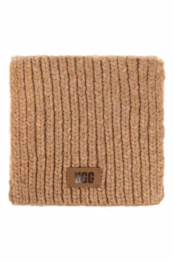 UGG Kids beige Scarf with logo patch