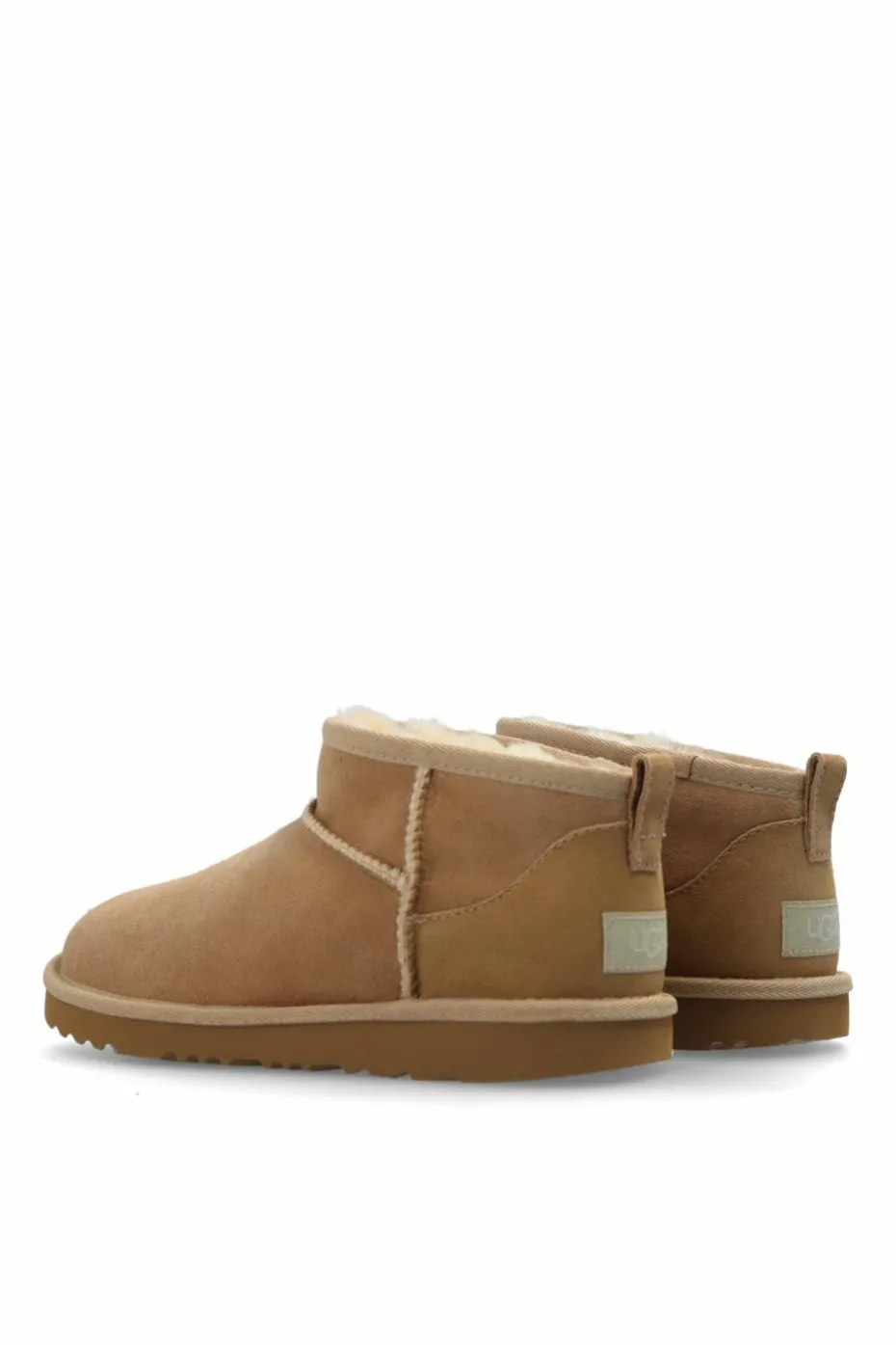 UGG Kids beige Snow Boots 'Kids Classic Ultra Mini'