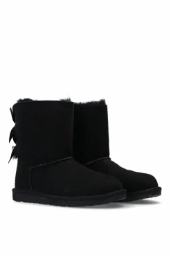 UGG Kids BLACK 'Bailey Bow II’ suede snow boots