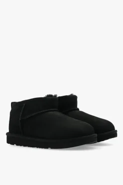 UGG Kids BLACK ‘Classic Ultra Mini’ boots