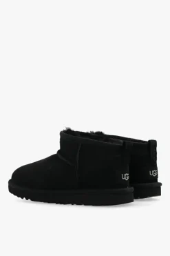 UGG Kids BLACK ‘Classic Ultra Mini’ boots
