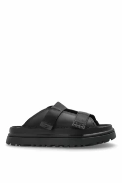 UGG Kids BLACK `GOLDENGLOW` flip-flops