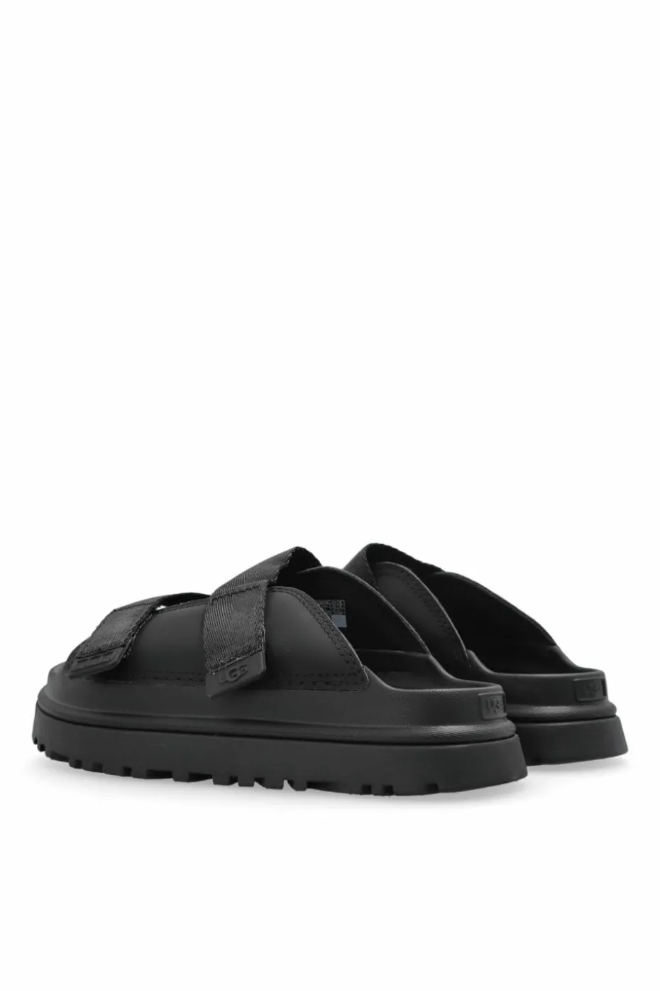 UGG Kids BLACK `GOLDENGLOW` flip-flops
