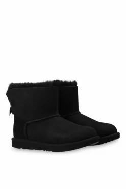 UGG Kids BLACK ‘Mini Bailey Bow II’ snow boots