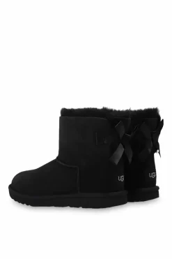 UGG Kids BLACK ‘Mini Bailey Bow II’ snow boots