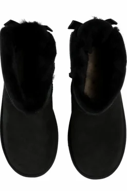 UGG Kids BLACK ‘Mini Bailey Bow II’ snow boots