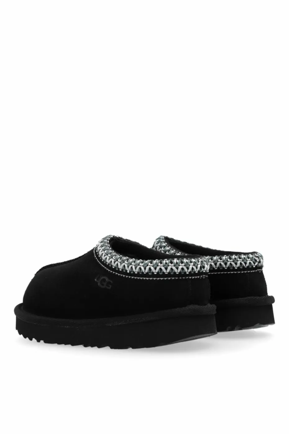 UGG Kids BLACK Shoes with embroidered pattern ‘T Tasman II’