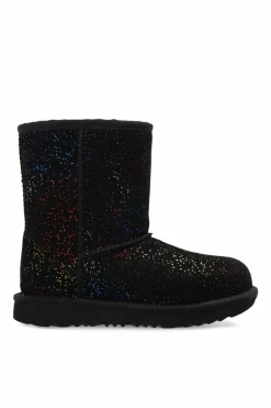 UGG Kids BLACK Snow boots "Kids Classic II Shimmer Sky"