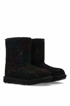 UGG Kids BLACK Snow boots "Kids Classic II Shimmer Sky"