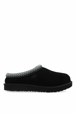 UGG Kids BLACK ‘Tasman II’ suede slides