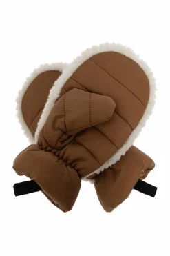UGG Kids BROWN Gloves with logo