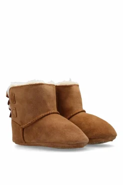 UGG Kids BROWN Suede baby shoes Baby Bailey Bow