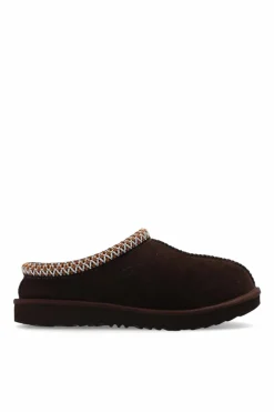 UGG Kids BROWN ‘Tasman II’ suede slides