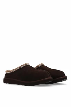 UGG Kids BROWN ‘Tasman II’ suede slides