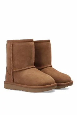 UGG Kids BROWN ‘T-Classic II’ snow boots